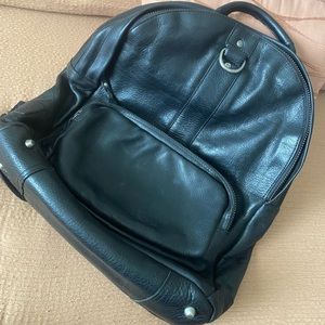 Leather backpack